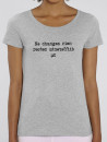 T-shirt femme BIO "Le vrai soleil c'est dans la tête"