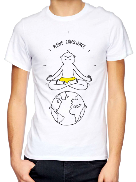 T-shirt homme "PLEINE CONSCIENCE"