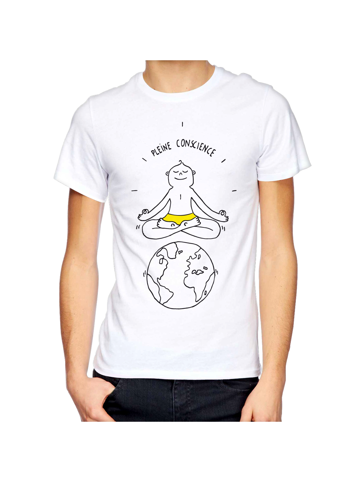 T-shirt homme "PLEINE CONSCIENCE"