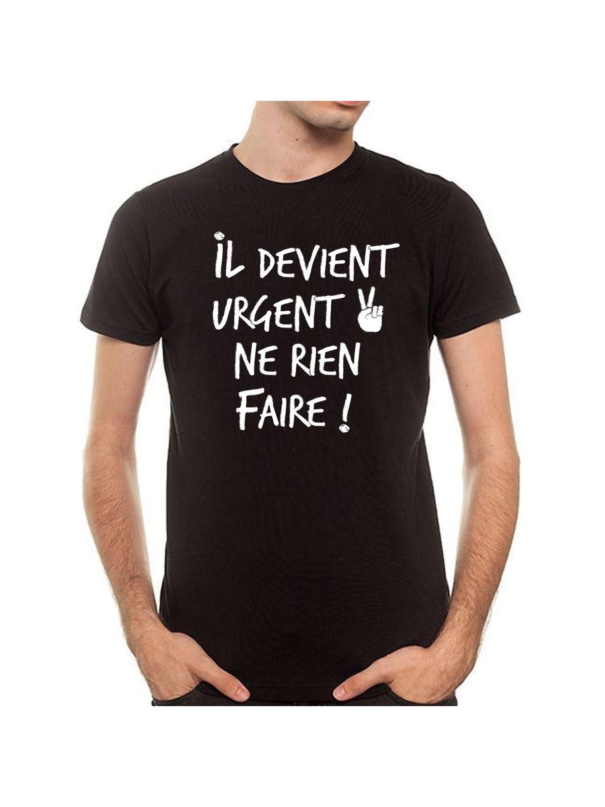 T-shirt homme "il devient urgent"